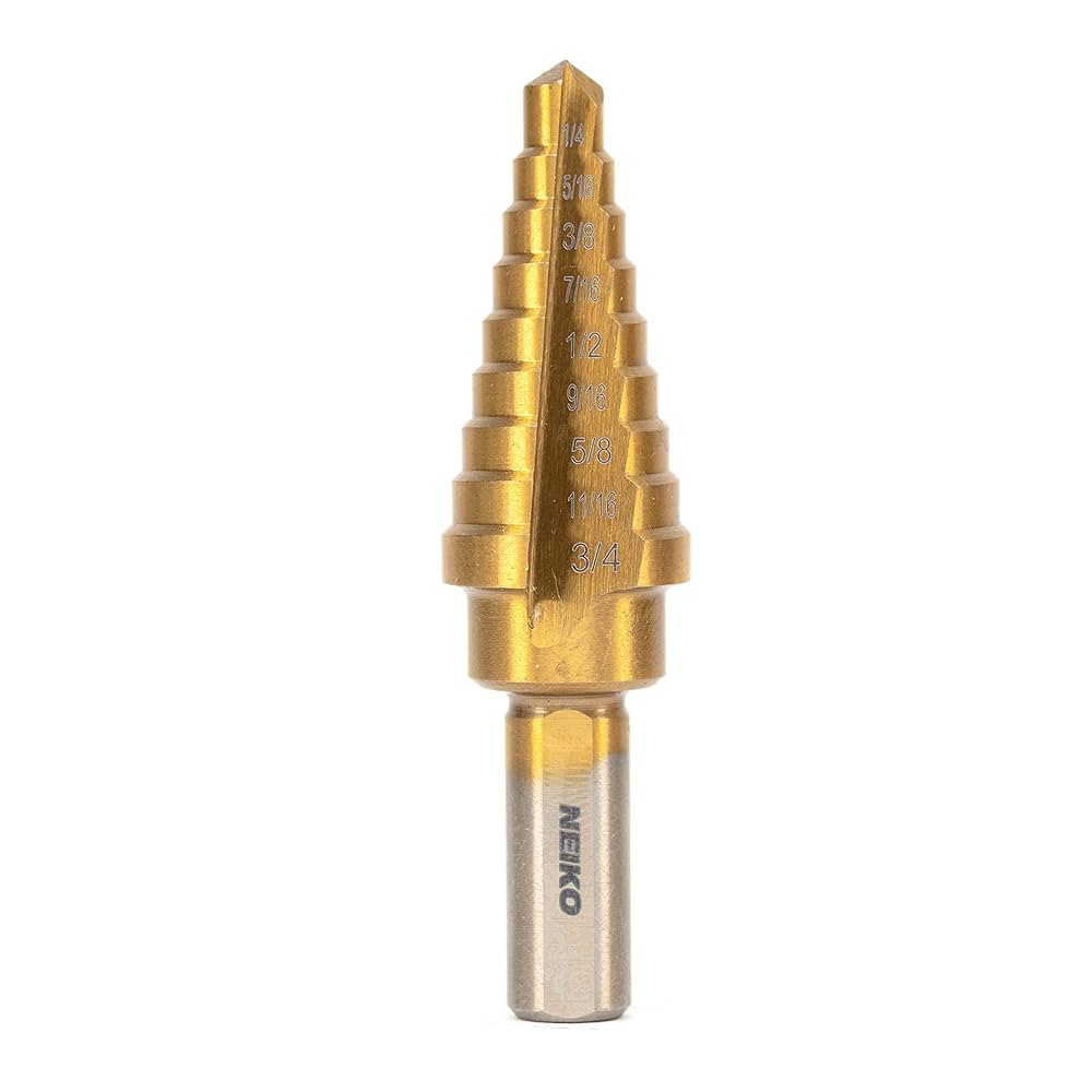 Amazon.com: NEIKO 10184A Titanium Step Drill Bit, High-Speed